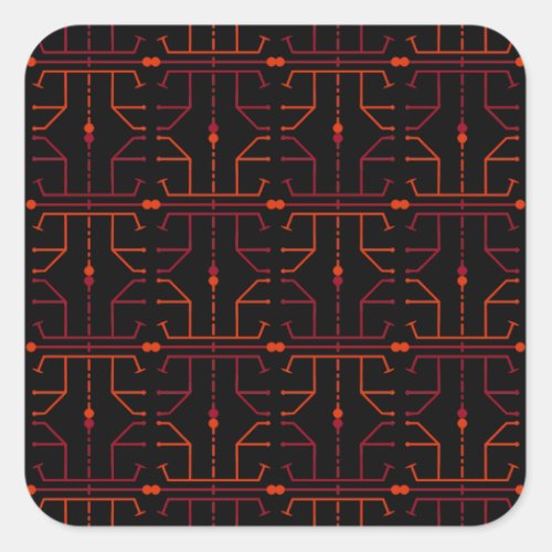 Hieroglyph Abstract Pattern Sticker