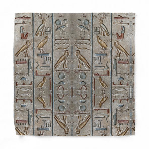 Hieroglyph Ancient Egypt Language Engraved Text    Bandana