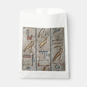 Hieroglyph Ancient Egypt Language Engraved Text    Favor Bag
