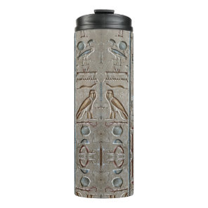 Hieroglyph Ancient Egypt Language Engraved Text    Thermal Tumbler