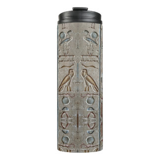 Hieroglyph Ancient Egypt Language Engraved Text Thermal Tumbler