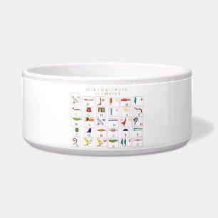 Hieroglyphic Alphabet Bowl