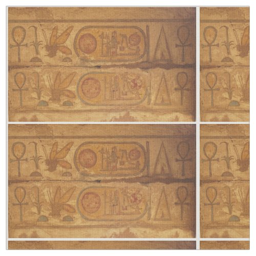 Hieroglyphics at Karnak Temple Ankh ANCIENT EGYPT Fabric