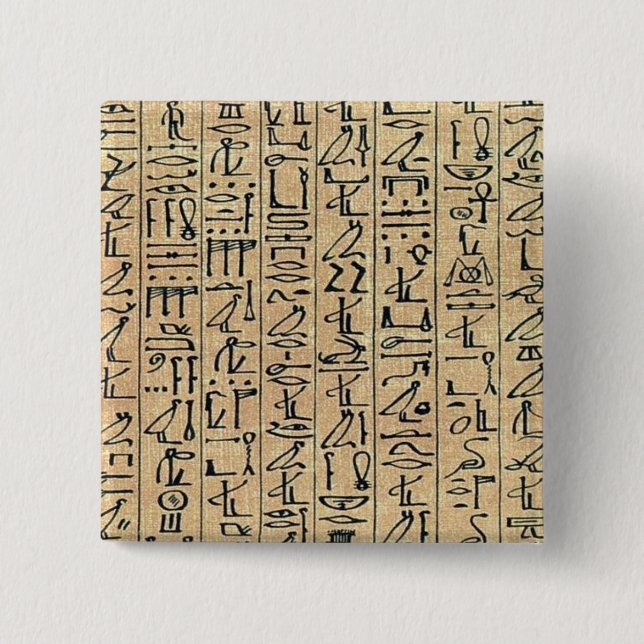 Hieroglyphics Button (Front)