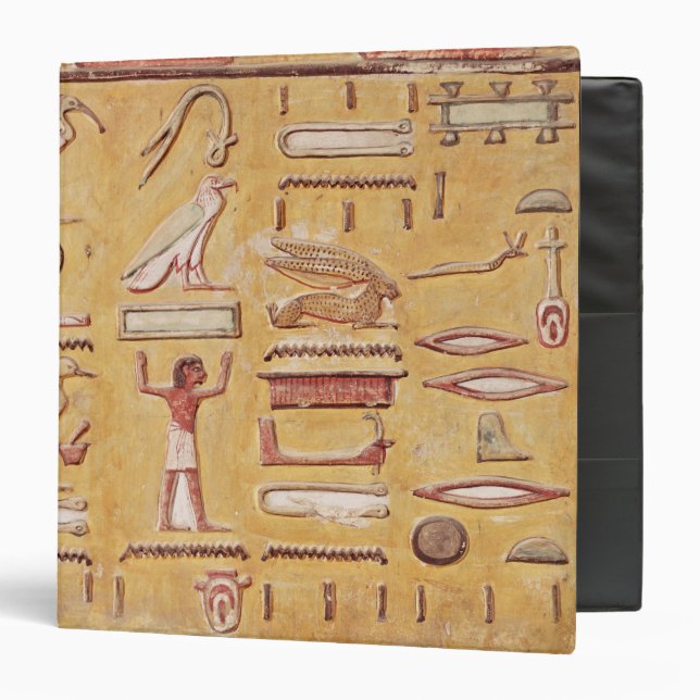 Hieroglyphics, from the Tomb of Seti I Binder (Front/Inside)
