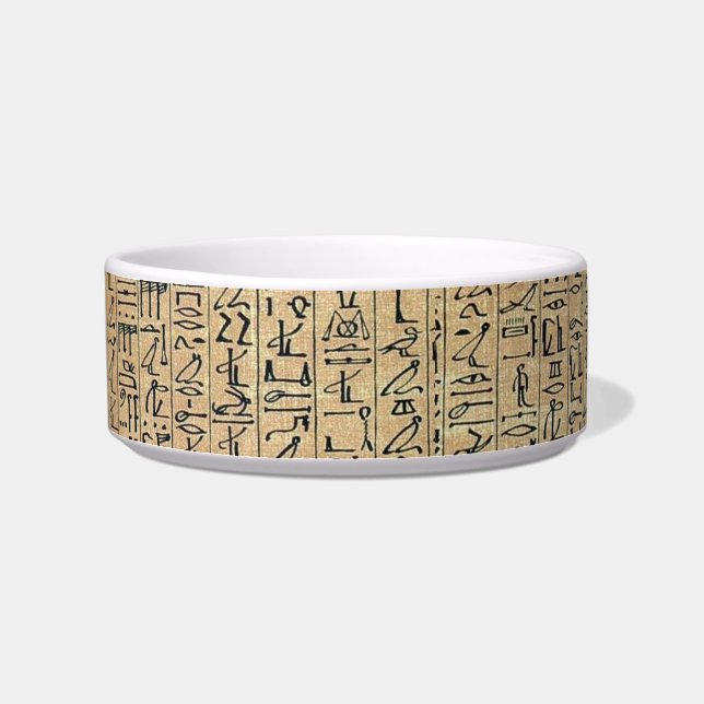 Hieroglyphics Pet Bowl (Left)