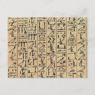 Hieroglyphics Postcard