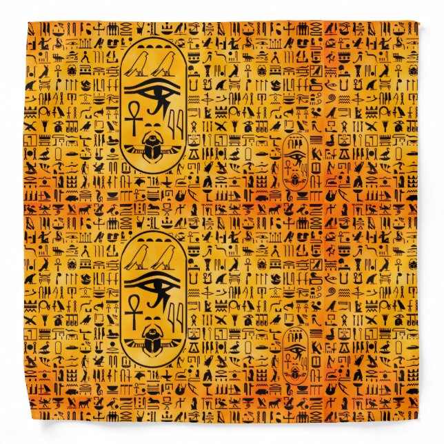 Hieroglyphics Sangria Bandana (Front)