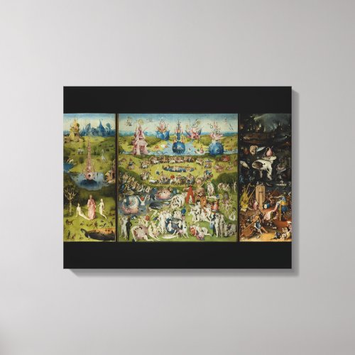 Hieronymous Bosch The GardenStretched Canvas Print