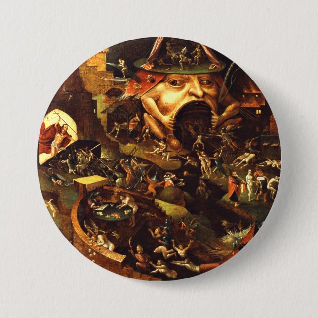 Hieronymus Bosch Christ In Limbo Button (Front)