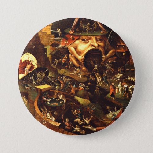 Hieronymus Bosch Christ In Limbo Button