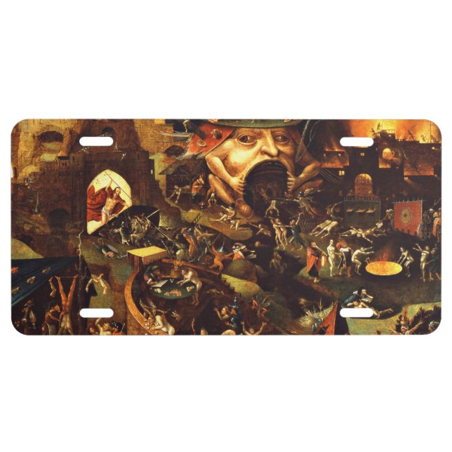 Hieronymus Bosch Christ In Limbo License Plate (Front)