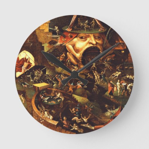 Hieronymus Bosch Christ In Limbo Round Clock