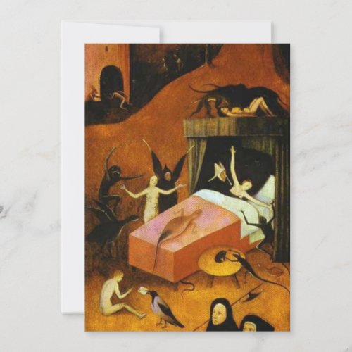 Hieronymus Bosch _ Death of the Reprobate Invitation