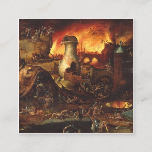 Hieronymus Bosch _ Hell Square Business Card