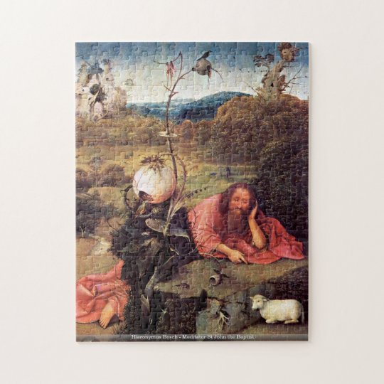 Hieronymus Bosch Meditator St John The Baptist Jigsaw Puzzle