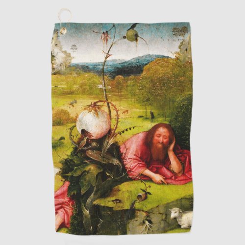 Hieronymus Bosch _ Saint John the Baptist Golf Towel