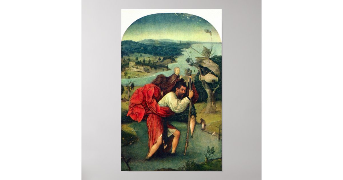 Hieronymus Bosch-St. Christopher Poster | Zazzle