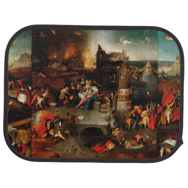 Hieronymus Bosch - Temptation Of Saint Anthony Car Floor Mat (Rear)