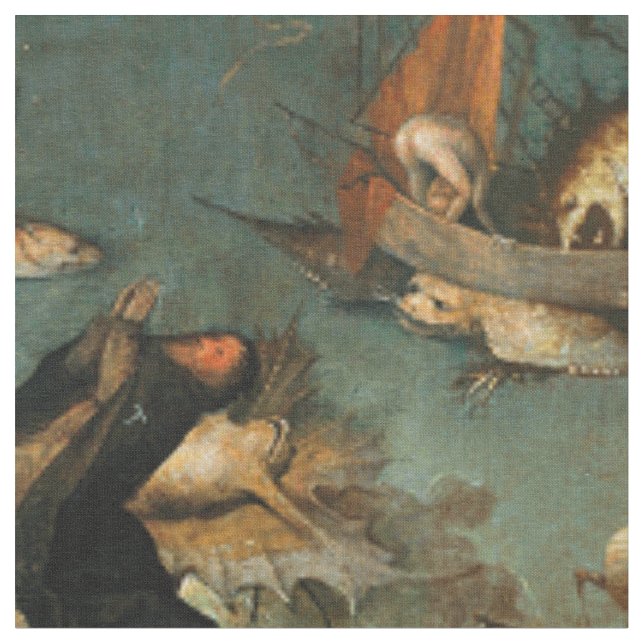 Hieronymus Bosch - Temptation Of Saint Anthony Fabric (Close Up)