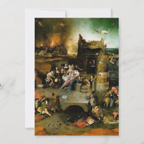Hieronymus Bosch _ Temptation of Saint Anthony Invitation