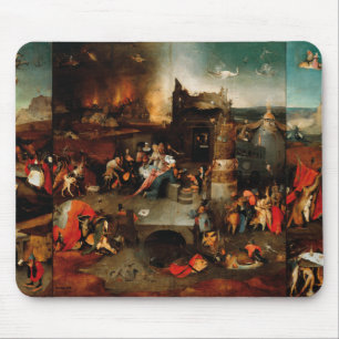 Hieronymus Bosch - Temptation Of Saint Anthony Mouse Pad