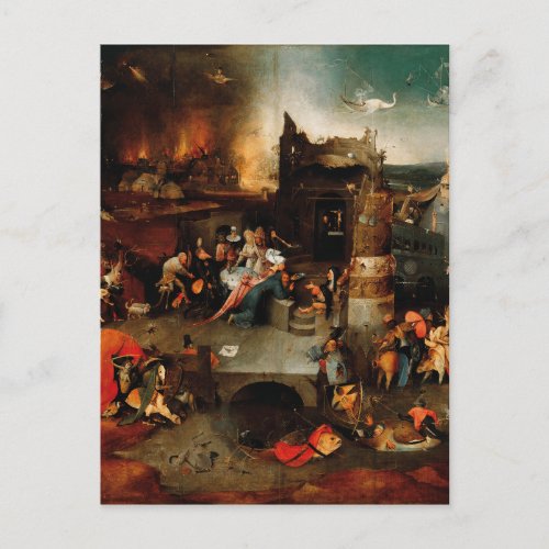 Hieronymus Bosch _ Temptation Of Saint Anthony Postcard