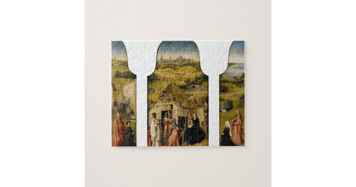 Hieronymus Bosch The Adoration Of The Magi Jigsaw Puzzle Zazzle Com