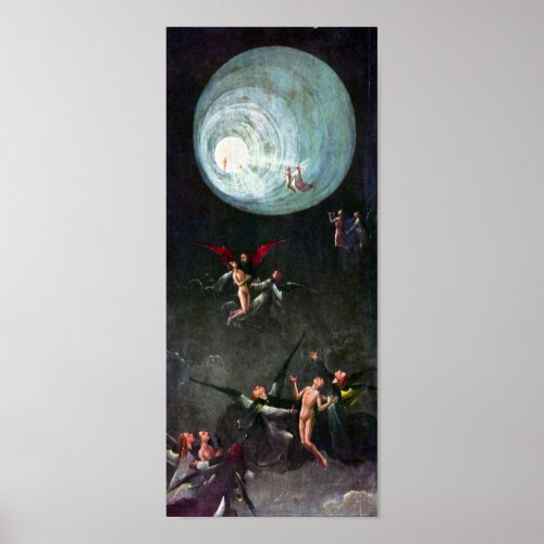Hieronymus Bosch_The flight to heaven Poster