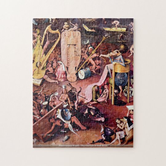 Hieronymus Bosch The Garden Of Hell Detail Puzzl Jigsaw Puzzle