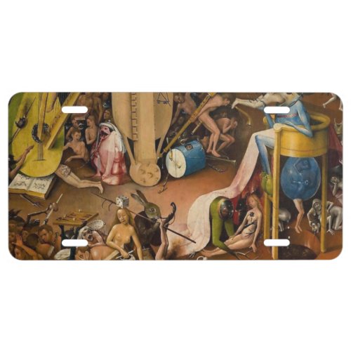 Hieronymus Bosch_The Garden of Hell License Plate