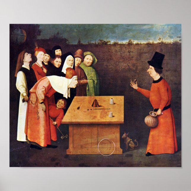 Hieronymus Bosch-The magician Poster (Front)