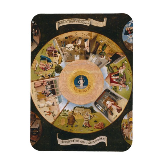 Hieronymus Bosch - The Seven Deadly Sins Magnet (Vertical)