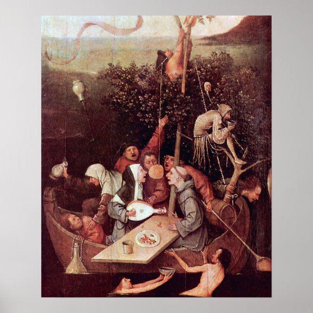 Hieronymus Bosch-The Ship of Fools Poster (Front)