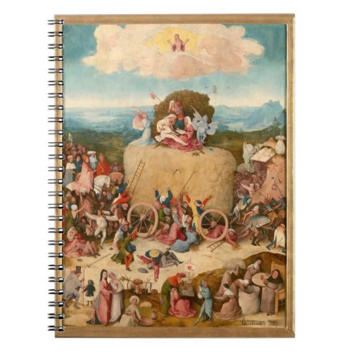 Hieronymus Bosch triptico del carro de heno Notebook