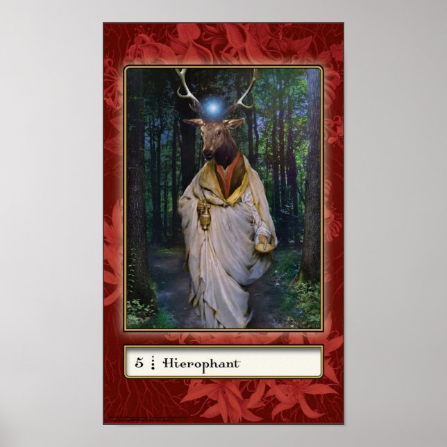 Hierophant Tarot Card Poster (Front)