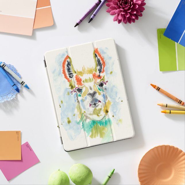 Hifi Llama - Portrait iPad Pro Cover (Desk)
