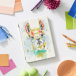 Hifi Llama - Portrait iPad Pro Cover<br><div class="desc">Hifi Llama I by Jennifer Goldberger. Features the portrait of a llama in a vivid watercolor-like style.</div>