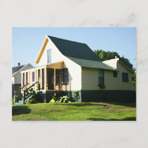 Higgins Beach Vintage Cottage Postcard Morning St