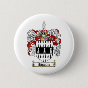 HIGGINS FAMILY CREST - HIGGINS COAT OF ARMS BUTTON
