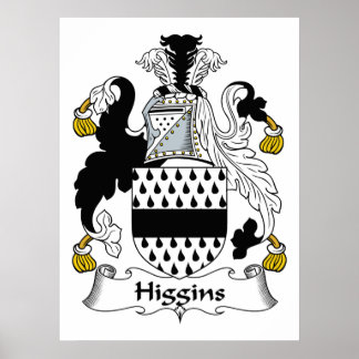 Higgins Family Crest Poster