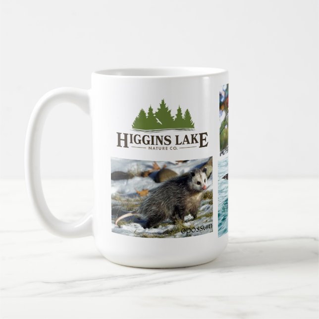Higgins Lake, Michigan wildlife Coffee Mug (Left)