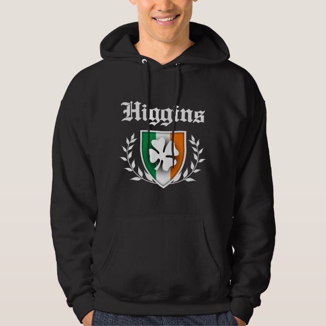 Higgins Shamrock Crest Hoodie (Front)