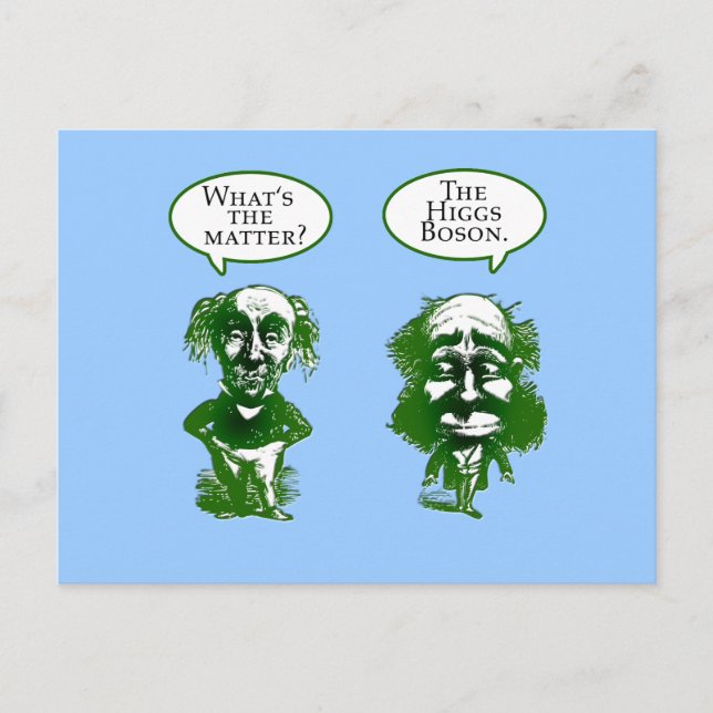 Higgs Boson Physics Humor Gifts Postcard (Front)