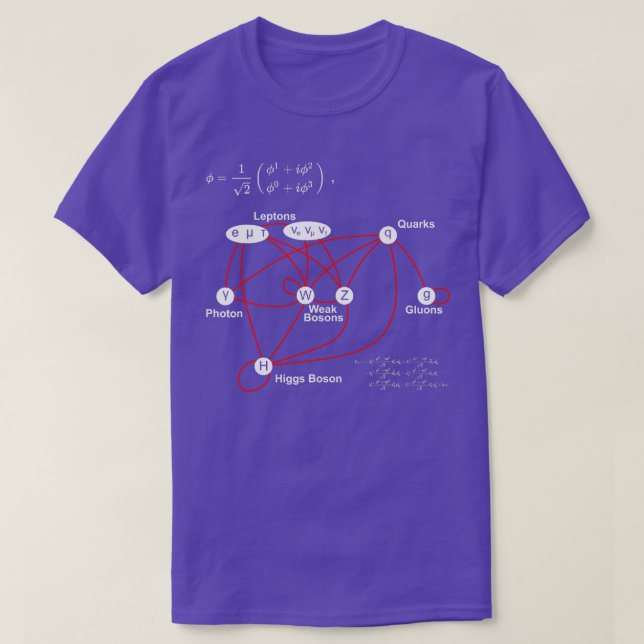 Higgs Boson Physics Quantum Mechanics Science Love T-Shirt (Design Front)