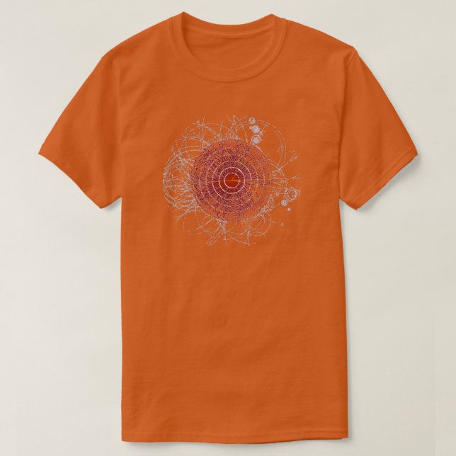 Higgs Boson Quantum Mechanics LHC Particle Physics T-Shirt (Design Front)