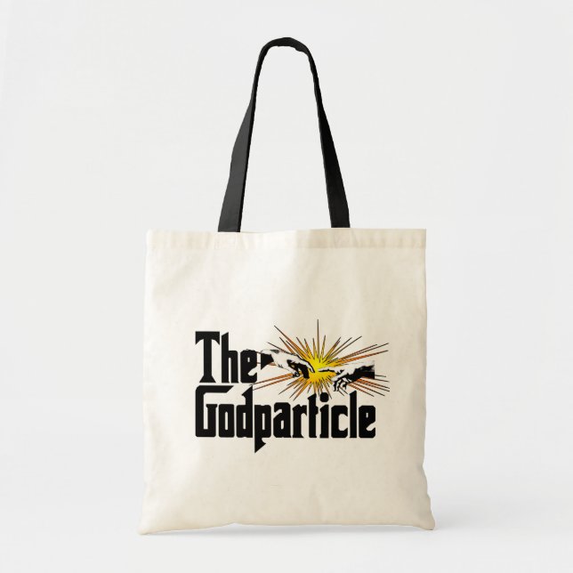 Higgs Boson The Godparticle - Funny Physics Nerd Tote Bag (Front)