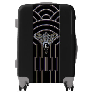 Higgs Deco Modern Pattern Elegant Monogram Luggage
