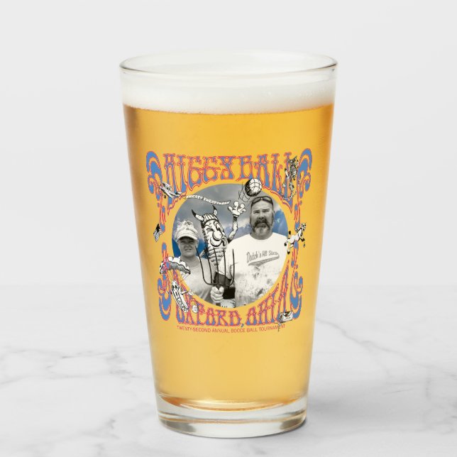 Higgyball Gothic Pint Glass (Front Filled)