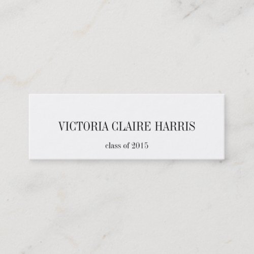 High academic graduation insert class of name card business cards